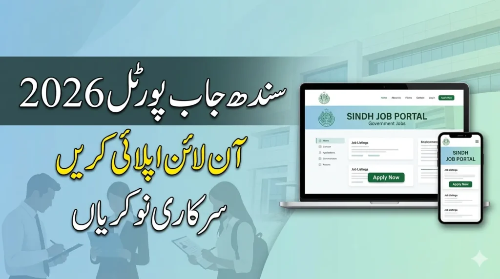 Sindh Job Portal 2026 Latest Government News Jobs in Sindh Apply Online at sjp.gos.pk