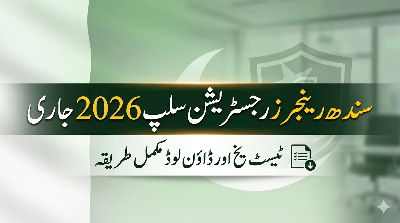 Sindh Rangers Registration Slip